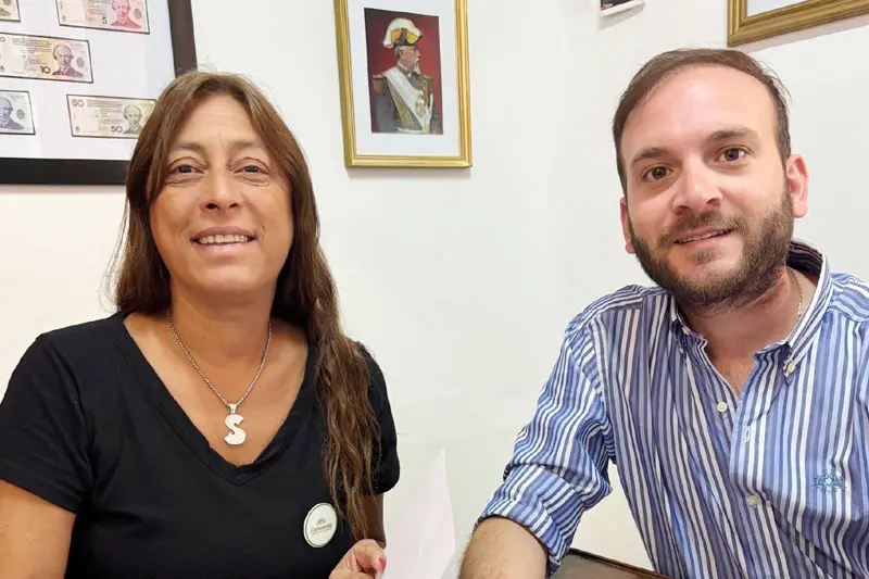 Concejales de Juntos por Entre Ríos Felipe Sastre y Silvina Ovelar