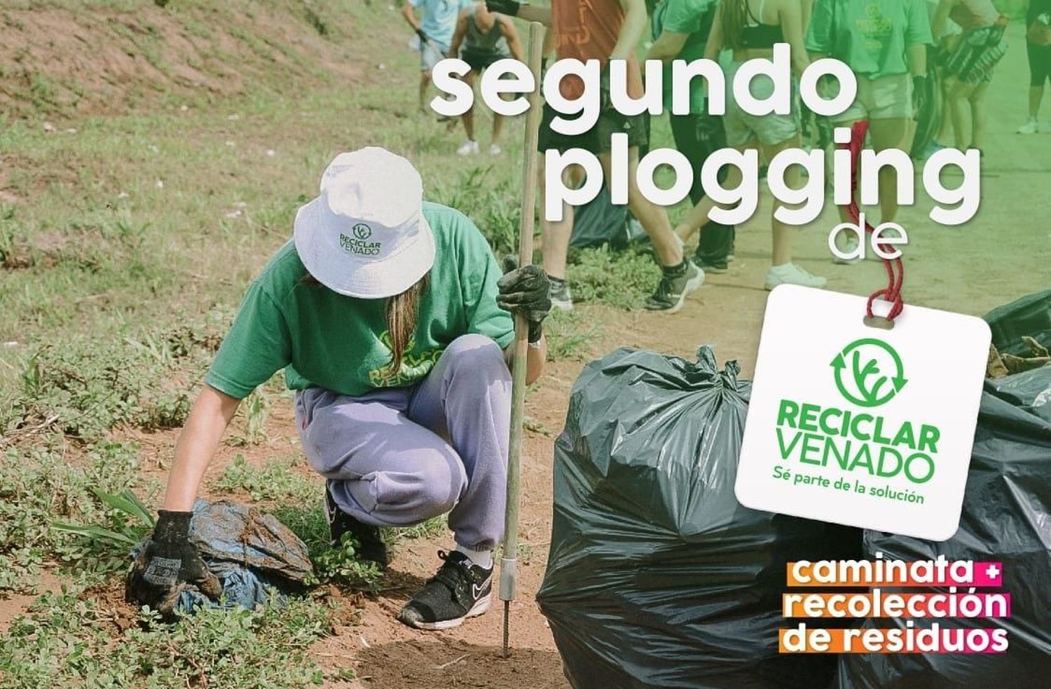 Se viene el plogging: una caminata ejemplar donde los vecinos recolectan los residuos tirados