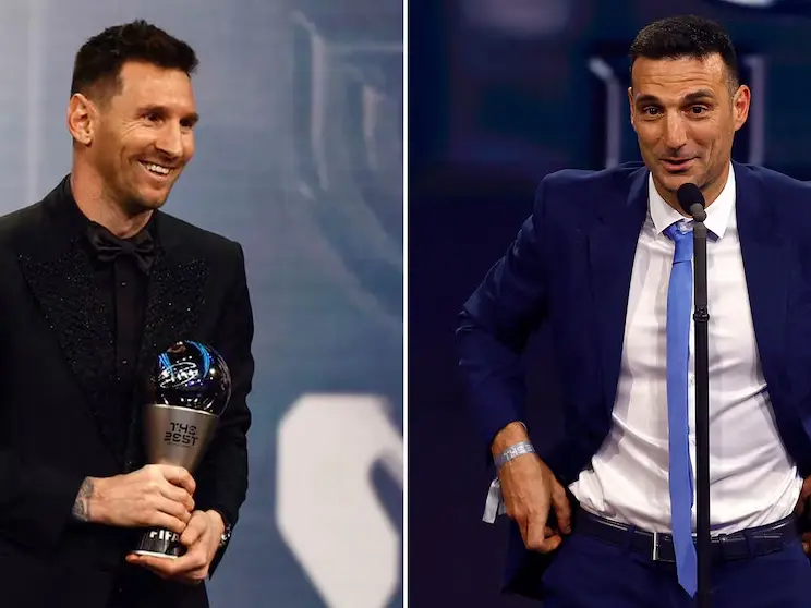 Leo votó a Dembelé como el mejor del año y Scaloni eligió a Mbappé.