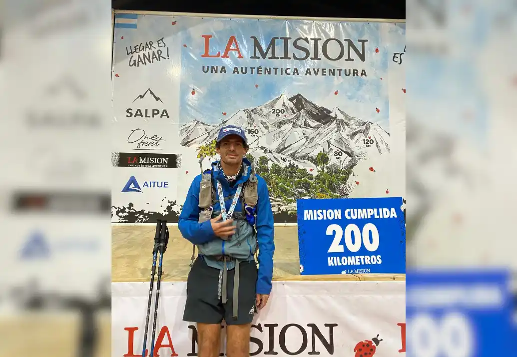 Andrés Vilches completó los 200 km de “La Misión” en Villa La Angostura