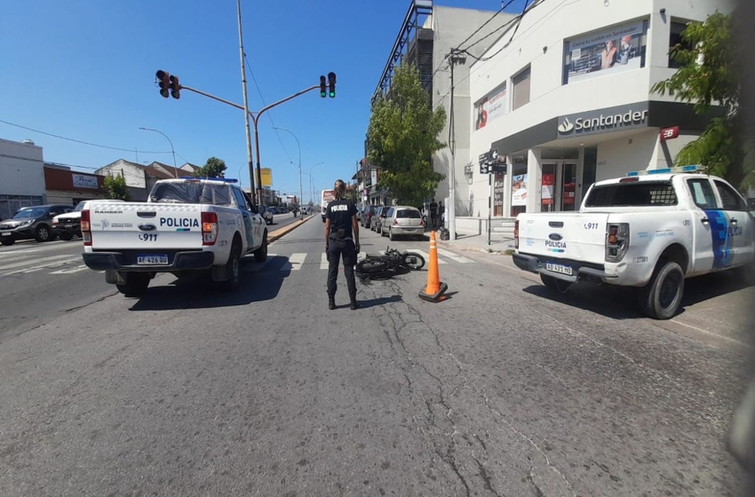 Fuerte choque en Luro y Tres Arroyos: un hombre y un menor fueron trasladados con heridas
