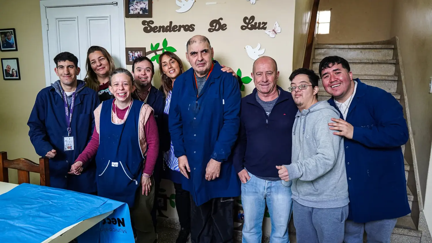 En equipo. Una jornada de trabajo compartida por los operarios del Taller Protegido “Senderos de Luz”
