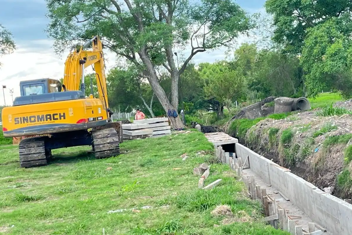Finalizaron los trabajos para mejorar el desagüe pluvial en la zona del ex Frigorífico