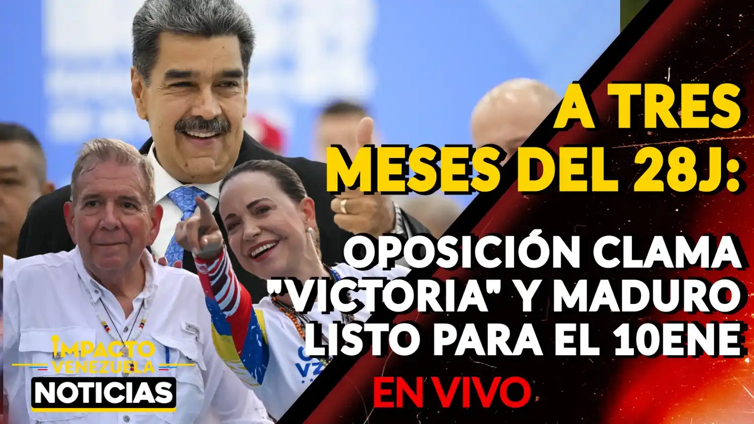 A TRES MESES DEL 28J: oposición clama «victoria» y Maduro listo para el 10Ene- VIDEO