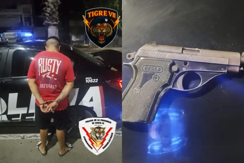 Cayó un joven que circulaba en bicicleta armado por zona norte