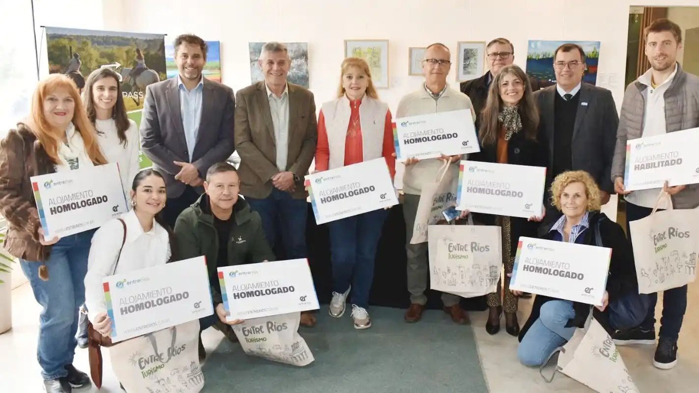 Homologaciones: 11 alojamientos de Concordia recibieron su certificado