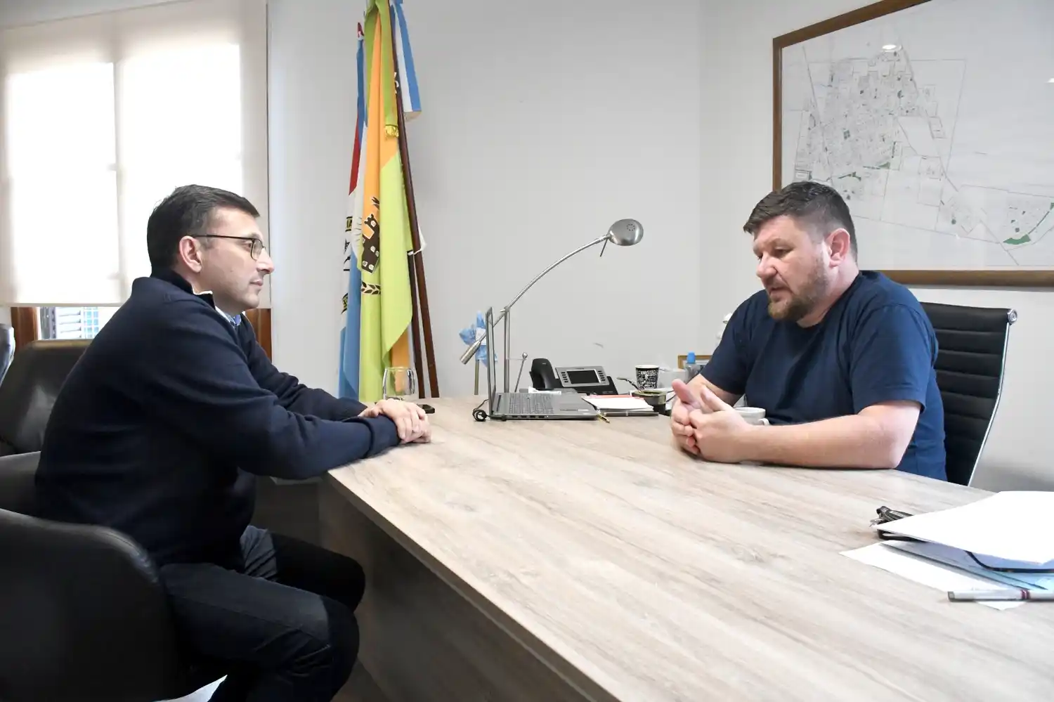 Pablo Pinotti se reunió con el presidente del Concejo rafaelino, Lisandro Mársico - 1