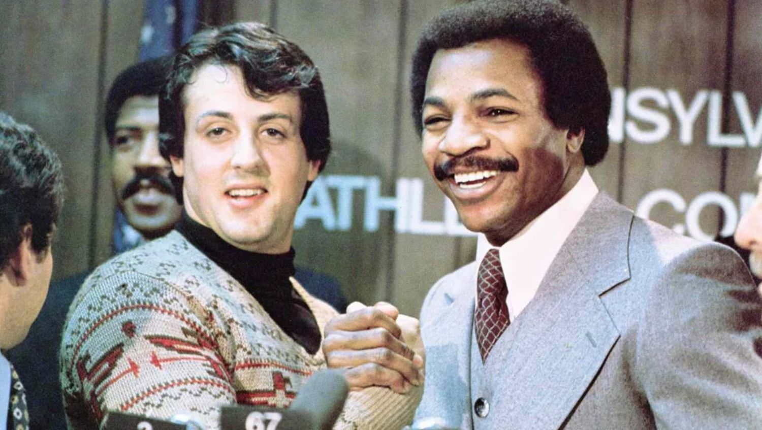 Sylvester Stallone y Carl Weathers.