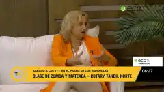 Clase de Zumba y mateada en el Paseo de los Españoles