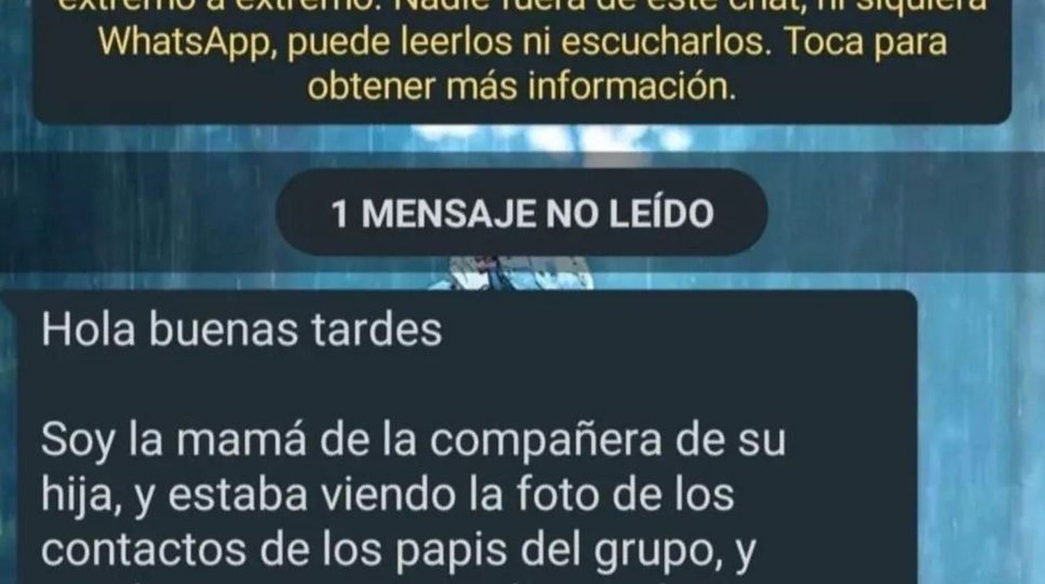 El insólito pedido de una mamá a un papá del grupo de WhatsApp del colegio