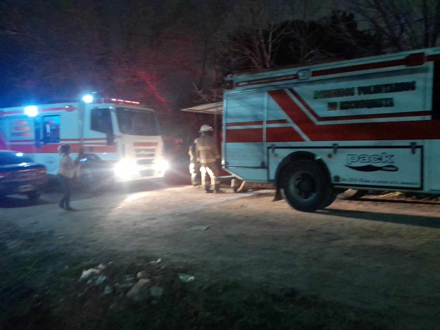 El fuego consumió una casa en Reconquista