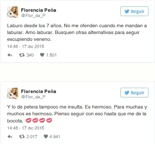 Picantes declaraciones de Florencia Peña sobre el sexo oral 