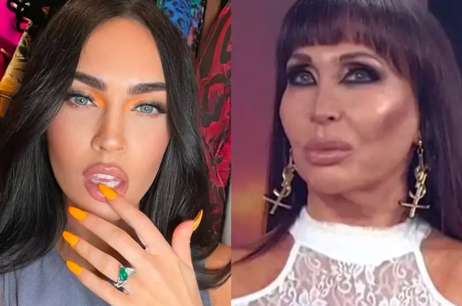 Confundieron a Megan Fox con Moria Casán: los comentarios en X fueron lapidarios