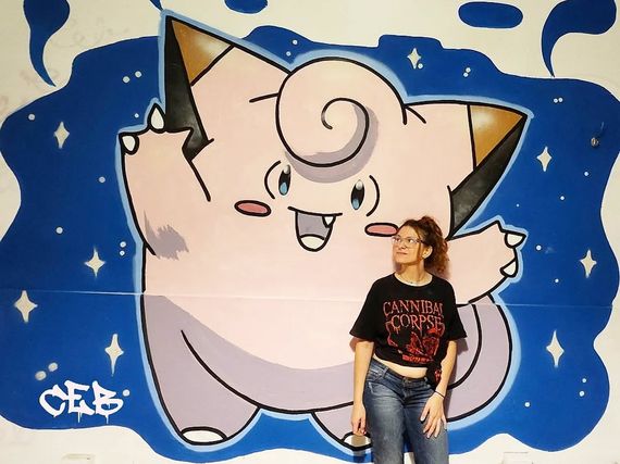 El muralismo en Tandil de la mano de Camila Calderón