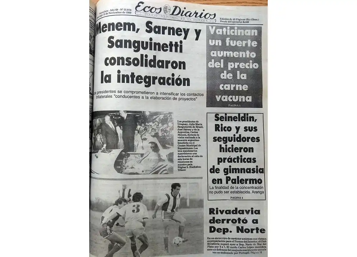 Domingo 12 de noviembre de 1989