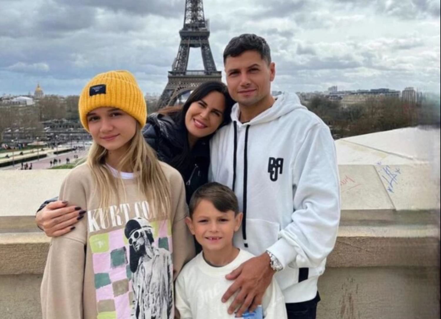 Mauro Zarate y familia