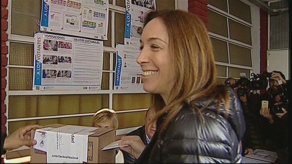 Elecciones 2015: Votó María Eugenia Vidal en Castelar