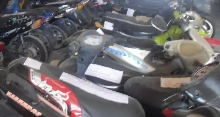De las motos que van a remate hay dos que deben devolver a sus propietarios