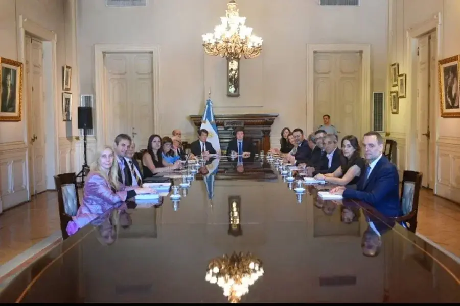 Milei encabeza una nueva reunión de Gabinete en Casa Rosada