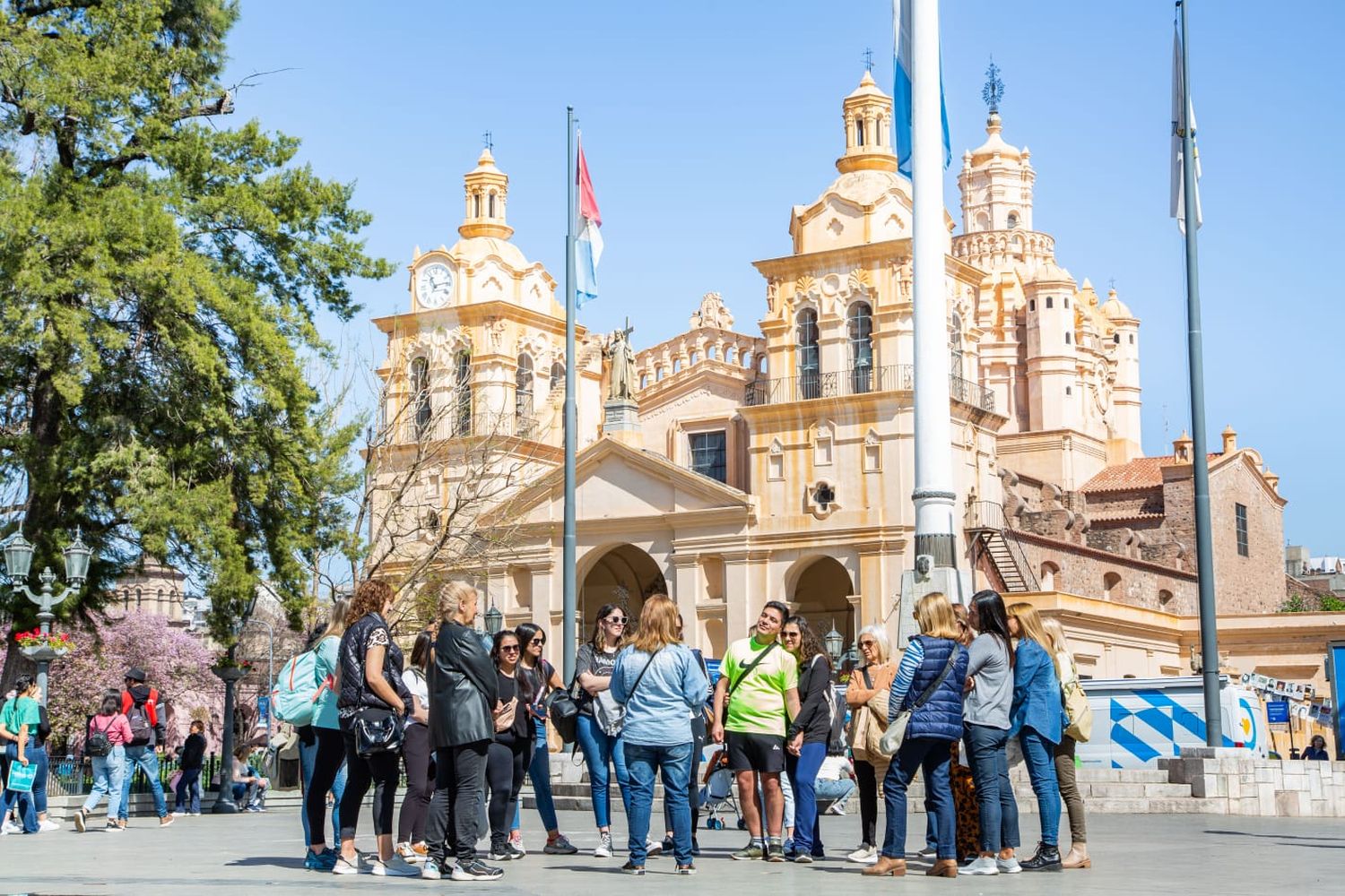 Turistas en las sierras de Córdoba