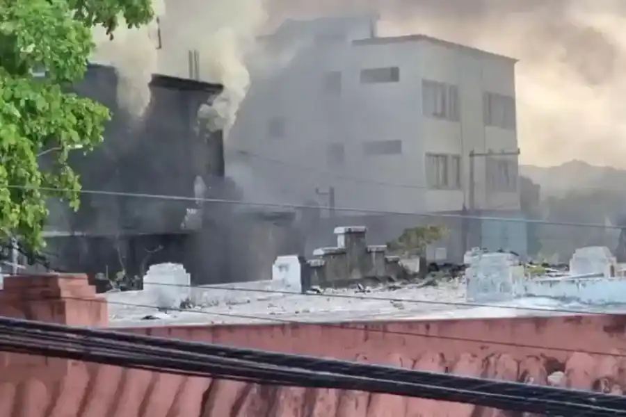 La zona se vio afectada por la explosión. Crédito: Guasapo Noticias y Mas