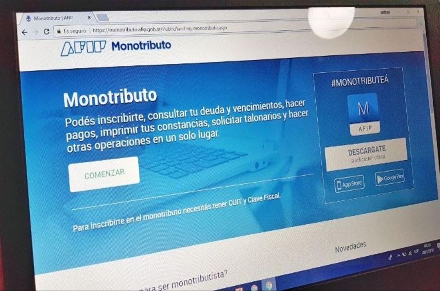 Subió el monotributo: cuánto se paga desde enero