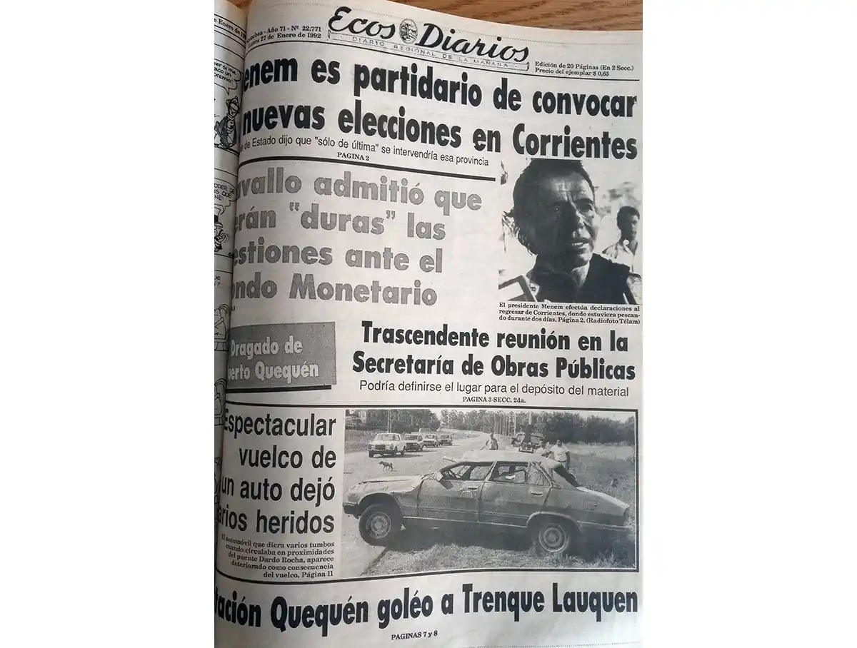 Lunes 27 de enero de 1992