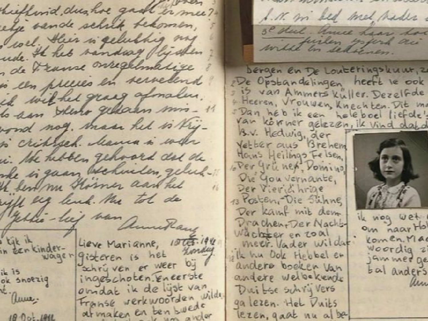 Descifraron dos nuevas páginas del diario de Ana Frank en Ámsterdam