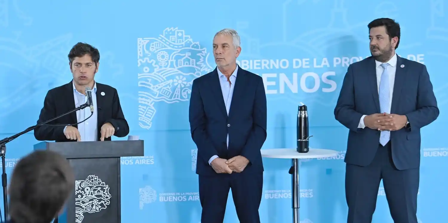 El intendente local y el ministro de Justicia Bonaerense acompañaron a Kicillof en la inauguración.