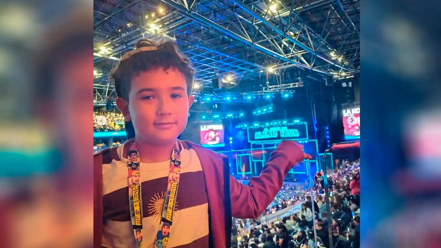 Benicio, tiene 8 años y es fanático de Alejo Igoa.