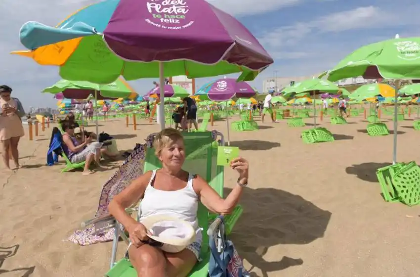 Otra jornada con un sol pleno se disfruta en el verano marplatense