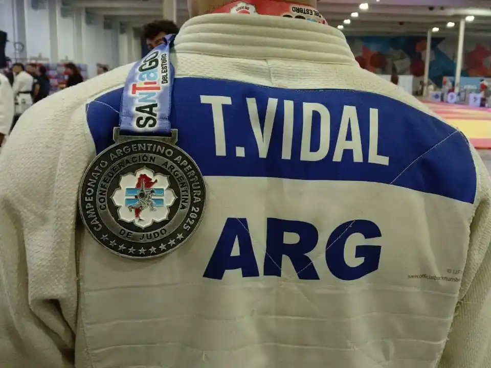 Tobías Vidal logró la medalla de plata Senior en el Nacional de Judo