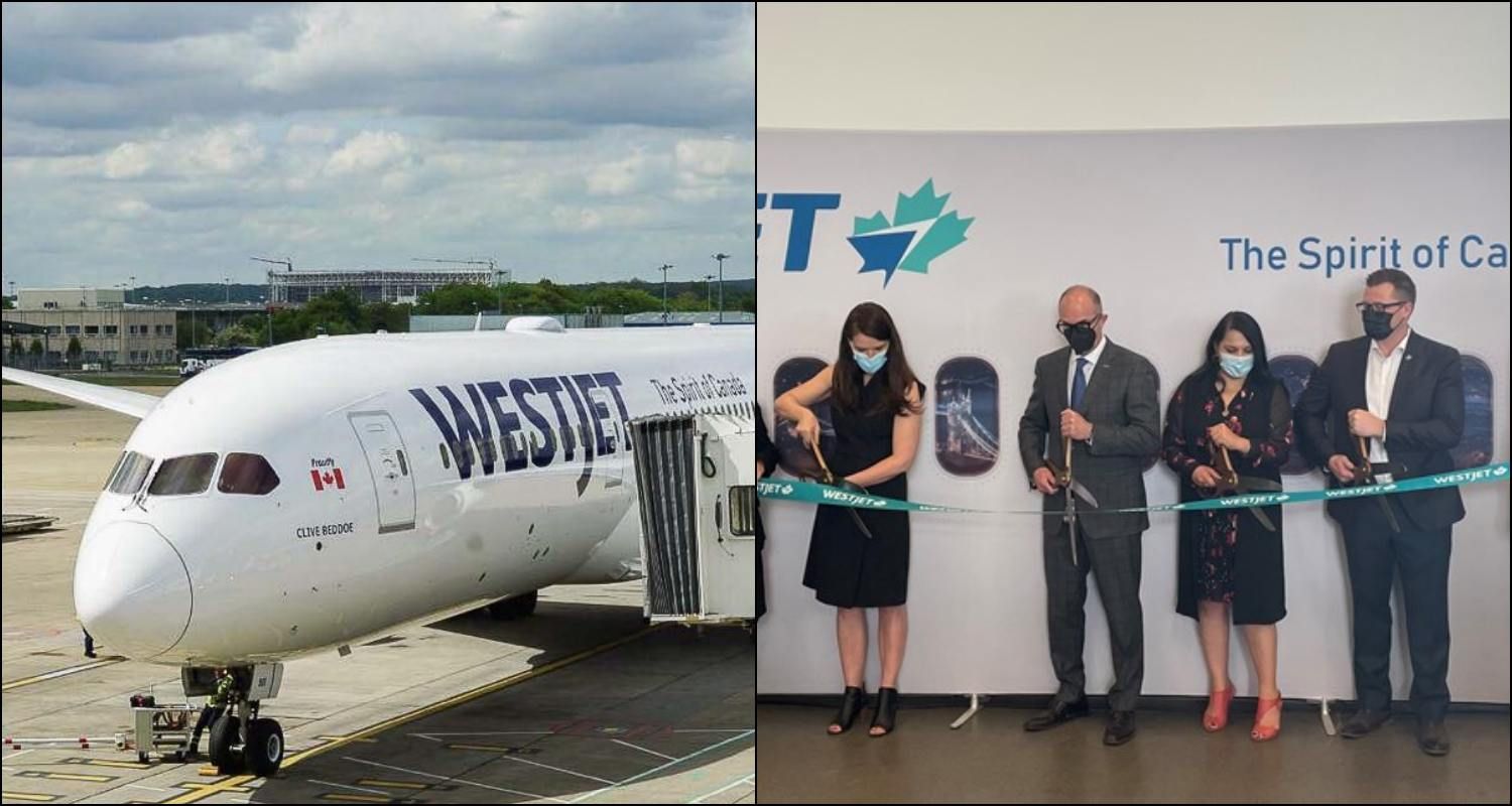 WestJet inaugurated its flights between Calgary and Rome