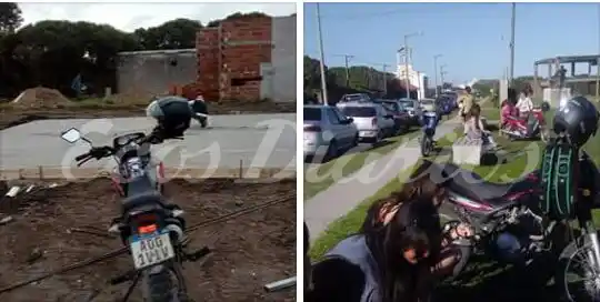 Ladrones sustrajeron dos motos cuando una familia descansaba