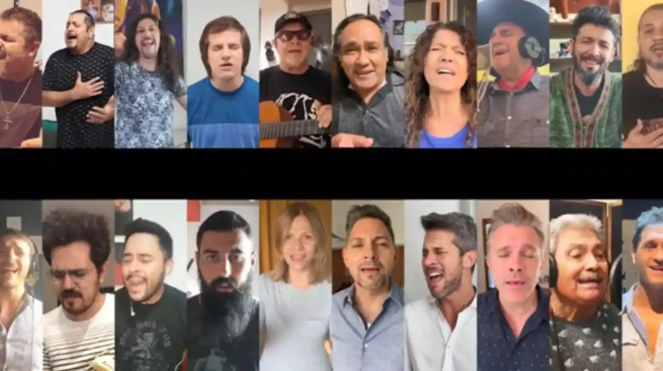 León Gieco, el Chaqueño, Patricia Sosa, grabaron una versión de "Solo le pido a Dios"