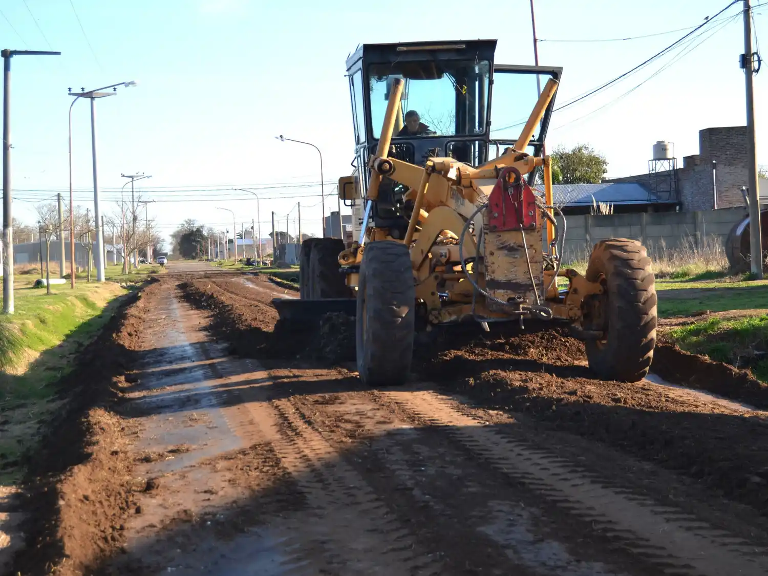 Las máquinas trabajan en diferentes barrios de la ciudad.