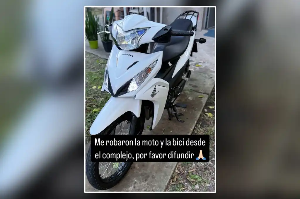 Le robaron la moto y la bicicleta desde su casa: pide ayuda desesperada para recuperarlas