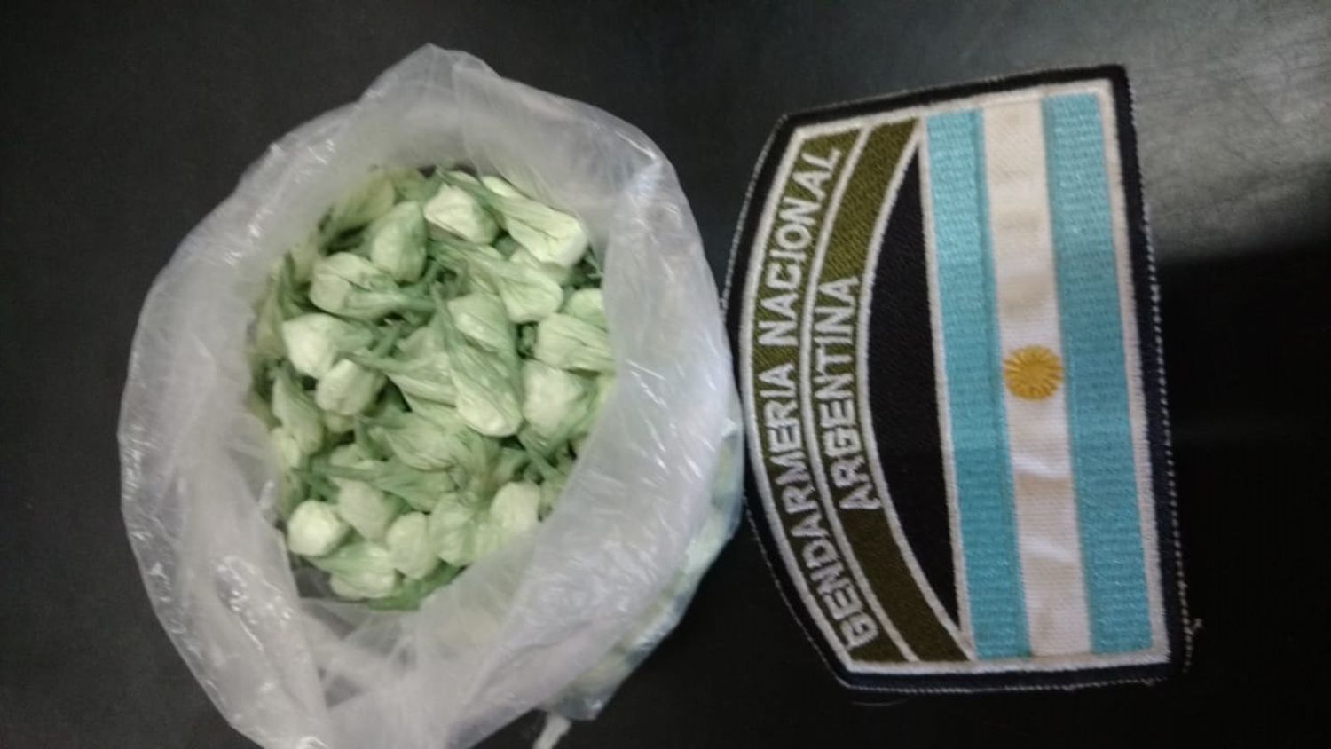 Secuestraron más de 180 cebollines de cocaína y fueron dos los detenidos