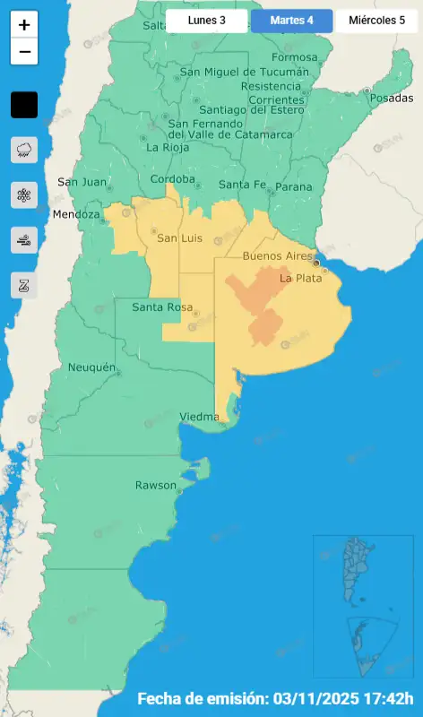 alerta amarillo