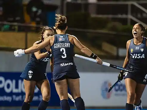 Las Leonas lograron su segundo triunfo en Hobart por la Pro League. Foto:CAH