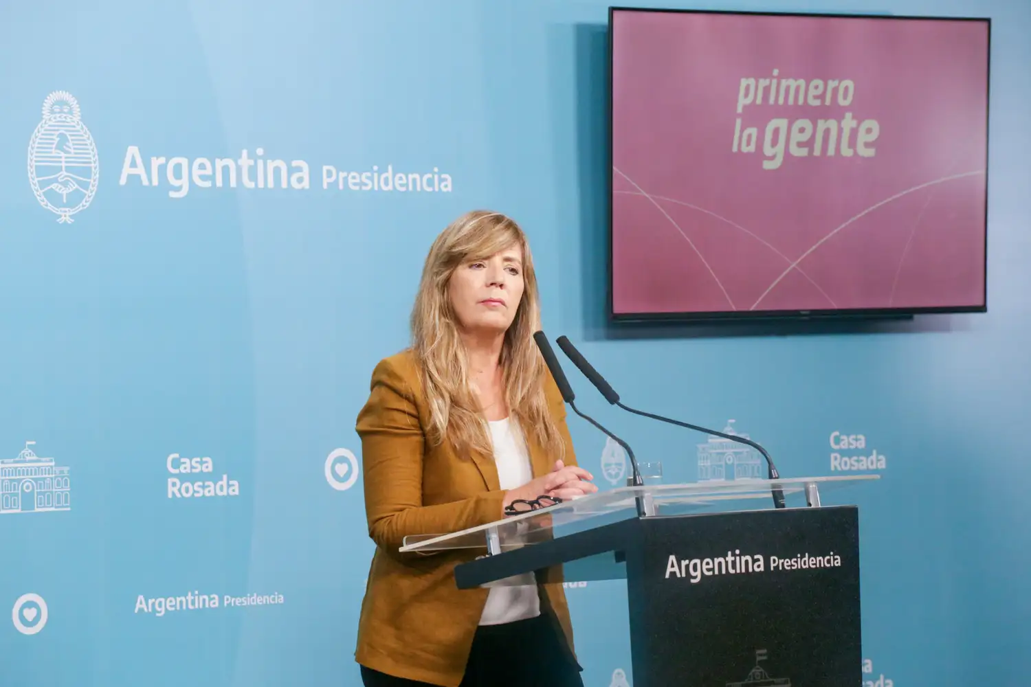 Gabriela Cerruti, portavoz presidencial.
