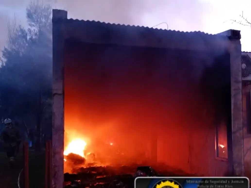 Incendio en una vivienda de Estación Puíggari: sólo se registraron daños materiales