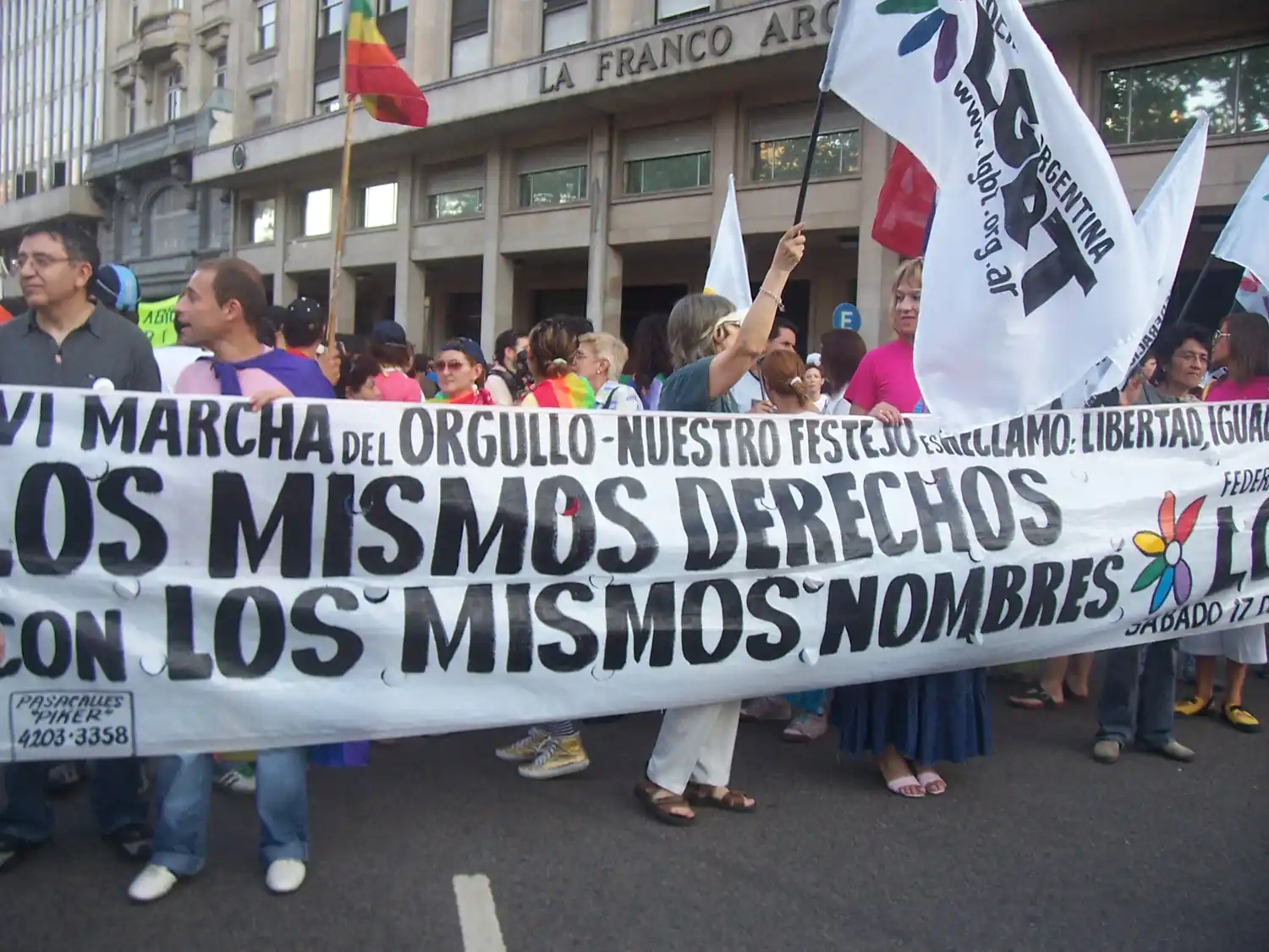 Marcha del Orgullo Gay a Plaza de Mayo