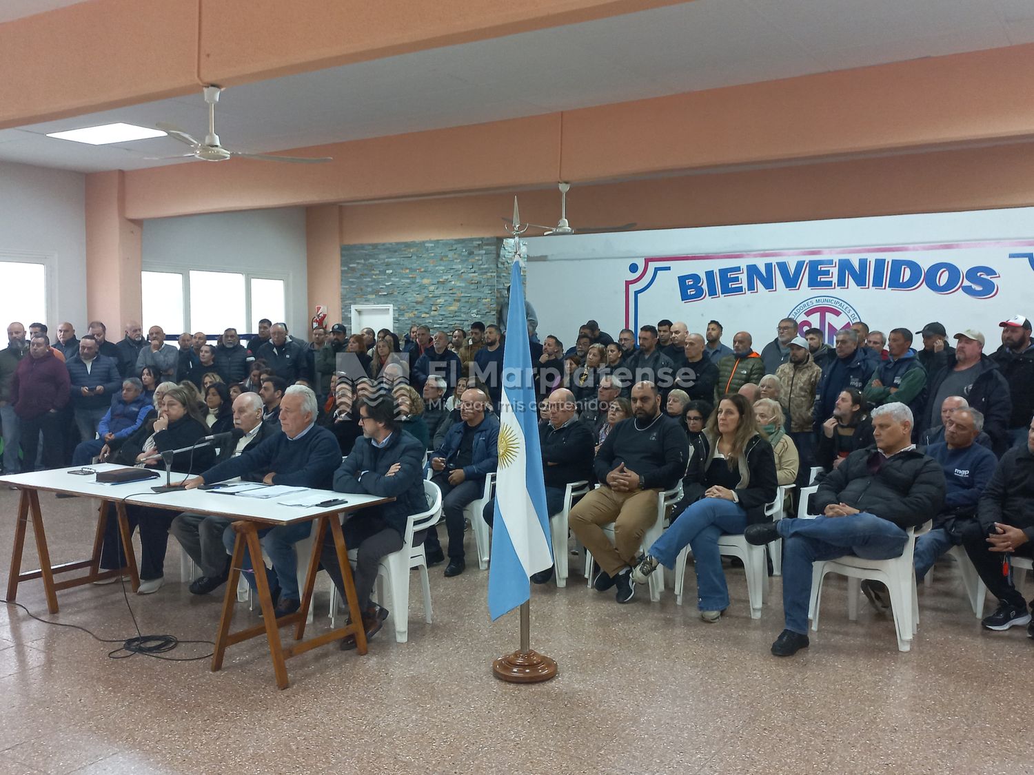 El STM en conferencia de prensa, previa al paro nacional de 24 horas indicado por Ctera.