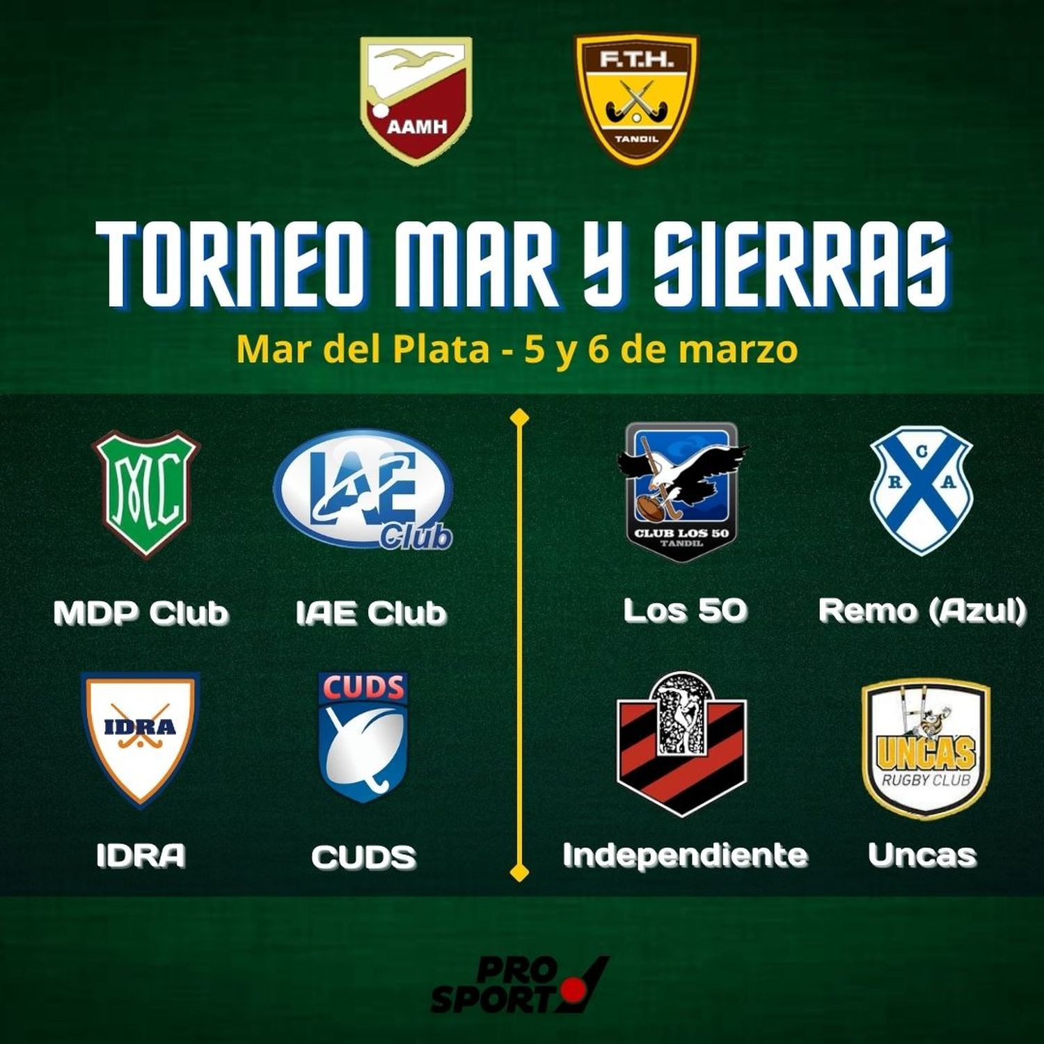 Comienza el año del hockey local con el Torneo “Mar y Sierras”