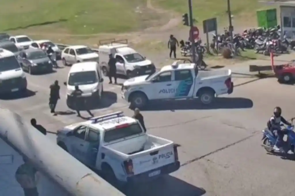 Feroz enfrentamiento con la policía