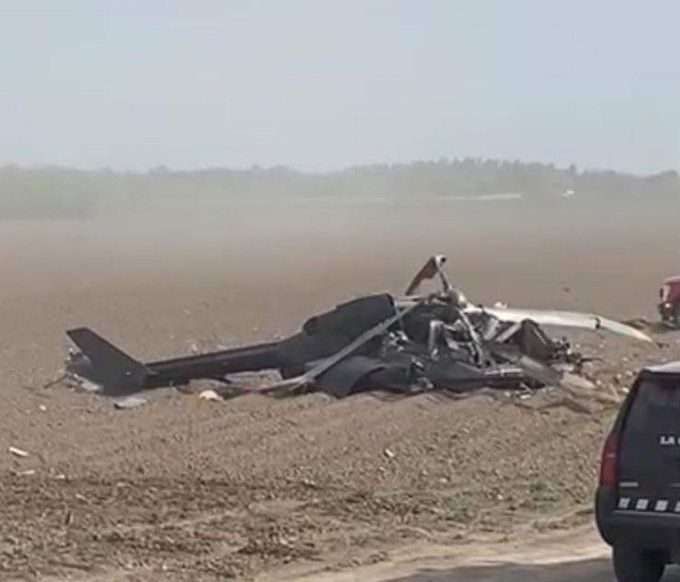 En el helicóptero, viajaban soldados y agentes de la Guardia Nacional.