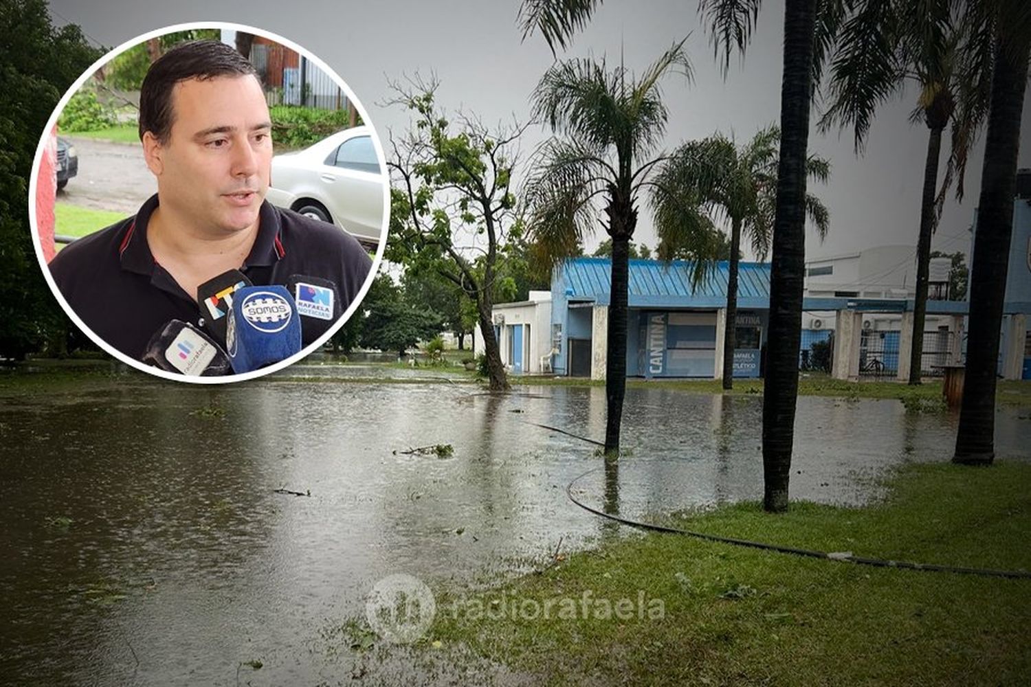 Temporal en Rafaela con “once voladuras de techos y tres familias autoevacuadas”