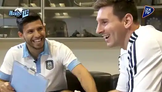 ¡Imperdible! El Kun Agüero entrevistó a Lionel Messi