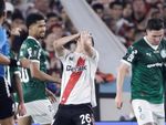 imagen Por la ida de cuartos de final, River cayó ante Palmeiras y sufrió su primer traspié en la Copa Libertadores